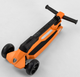 Самокат триколісний Best Scooter Lamborghini складане алюмінієве кермо колеса зі світлом Оранжевий (LB - 10200) - зображення 6