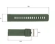 Ремешок для часов Skmei 1416/1418/1267/1285/1293/1426/1866/1894AG Army Green - изображение 3