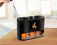 Ультразвуковой увлажнитель воздуха с камнями. Aroma Diffuser. Ночник с эффектом пламени. Черный - изображение 6