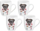 Набор чашек ARDESTO Pug фарфор 330 мл х 4 шт (SET_AR3403_4шт) - изображение 1