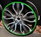 Флиппер резинка для защити дисков колес GLZ Motors R17 комплект зеленый - изображение 1