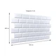 Декоративна ПВХ панель Sticker Wall білий клінкерний кирпич 960х480х4мм (3DPanda-1431) - зображення 3