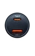 Автомобильное зарядное устройство TOOCKI USB + Type-C (USB-C) 75W Mini Чёрная 29*62м (80019) - изображение 3