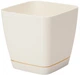 Горщик для квітів FormPlastic Toscana Kwadro-17 3,5 л білий Form-Plastic - зображення 1