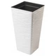Горшок Sahara slim kwadro-35 белый Form-Plastic - изображение 1