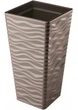 Горщик FormPlastic Sahara slim kwadro-40 коричневий Form-Plastic - зображення 2