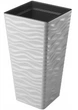 Горщик FormPlastic Sahara slim kwadro-30 сірий Form-Plastic - зображення 1