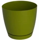 Горшок для цветов Toscana Krugla-13 1,6 л оливковый Form-Plastic - изображение 1