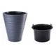 Горщик FormPlastic Sahara-40 антрацитовий Form-Plastic - зображення 1