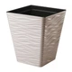 Горщик для квітів Sahara kwadro-40 бежевий Form-Plastic - зображення 1