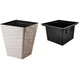 Горшок для цветов Sahara kwadro-30 бежевий Form-Plastic - изображение 3