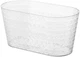 Кашпо Diamant-mini Oval-27 3,1 л прозрачный Form-Plastic 3797-T00 - изображение 1