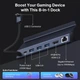 Док-станция iVANKY Steam Deck/ROG Ally/Legion Go Dock, 8-в-1 для Steam Deck OLED с HDMI 4K@60Hz, Gigabit Ethernet, USB-A и 100 Вт USB-C - изображение 3