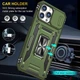 Ударопрочный чехол Camshield Army Ring для Apple iPhone 12 Pro / 12 (6.1") Оливковый / Army Green Без бренда - изображение 2