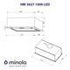 Бежевая кухонная вытяжка Minola HBI 5627 IV 1000 LED, мощная встраиваемая в шкаф, 1000 куб.м., 52 см - изображение 6