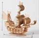 Конструктор пазл деревянный 3D игрушка Парусный корабль ENO42 - изображение 3