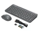 Комплект (клавіатура, мишка) бездротовий A4Tech Fstyler FG3200 Air Grey - изображение 3