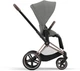 Універсальний візочок 3 в 1 Cybex Priam 4.0 шасі Rosegold (автокрісло Cloud T i-Size) Mirage grey - зображення 3