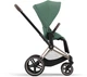 Прогулочная коляска Cybex e-Priam 4.0 Leaf Green шасси Rosegold - изображение 5