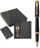 Набір Parker ручка пір'яна URBAN 17 Muted Black GT FP F + блокнот Parker + в подарунковій упаковці GIFT24 (30011b24) - изображение 1