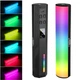 Портативная светодиодная LED лампа с разноцветной RGB подсветкой Camolo W200 Черная - изображение 1