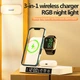 Док-станція A37 5in1+Lamp/Alarm Clock 30W для Apple IPhone, iWatch, AirPods з годинником і світильником біла - зображення 6