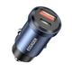 Автомобильний зарядний пристрій в прикурювач Essager Gyroscope Mini 45W Car Charger USB-A + Type-C blue (ECCAC45-TL03-Z) - зображення 1