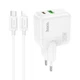 Мережевий зарядний пристрій Hoco C111A Lucky PD30W+QC3.0 з кабелем Type-C to Lightning - зображення 3