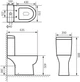 Унітаз-компакт IMPRESE Katka c06209803 з бачком і сидінням Soft Close дюропласт - зображення 2
