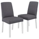 Стул IKEA BERGMUND, белый, Гуннаред классический серый, 694.815.96 - изображение 1