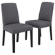 Стул IKEA BERGMUND, черный, Гуннаред классический серый, 794.815.86 - изображение 2