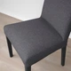 Стул IKEA BERGMUND, черный, Гуннаред классический серый, 794.815.86 - изображение 14