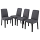 Стул IKEA BERGMUND, черный, Гуннаред классический серый, 594.815.87 - изображение 1
