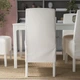 Стул средней длины с чехлом IKEA BERGMUND, белый, Вставки белые, 893.847.35 - изображение 8