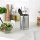 Сушилка для кухонных принадлежностей IKEA ОРДНИНГ, Сушилка д/кухонных принадлежностей, нержавеющ сталь, 18 см, - изображение 6
