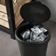 Кошик з кришкою IKEA HOLASS чорний, 8 л 005.205.00 - зображення 8