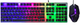 Клавиатура игровая проводная Hoco GM-I8 Pro с LED подсветкой и оптической мышкой RGB USB для Windows/MAC - изображение 4