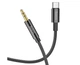Аудио кабель Aux Hoco UPA19 Type-C to Aux 3.5mm black - изображение 1