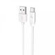 Кабель для зарядки и передачи данных Hoco X1 USB Type-C 1m white - изображение 1