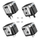 Блок живлення travel adapter Швидка зарядка МЗП Hoco AC5 Level PD30W+QC3.0 для подорожі black/silver - зображення 5
