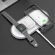 Беспроводная зарядная станция Hoco CW24 3 in 1 Fast Charger White - изображение 7