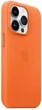 Чехол противоударный кожаный OEMG Guard Shockproof Leather Case with MagSafe для Apple iPhone 14 Pro (6.1") Orange (MPPL3ZE/A) - изображение 5