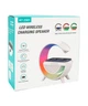 Настольная лампа-ночник Led Wireless Charging Speaker Google (BT2301) 15W беспроводная с колонкой, радио и беспроводной зарядкой White - изображение 7