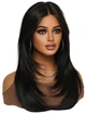 Парик брюнетки, термоволокно DC Хouje Long Black - изображение 3