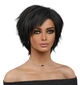 Парик брюнетки короткий Black, термоволокно - изображение 2