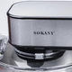 Міксер професійний планетарний Sokany SC-623E із чашею стаціонарний із нержавіючої сталі на 10 л, сталь - зображення 7