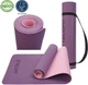Коврик туристический каремат TECOFIT TPE 183x61x0.6 см Pink-Purple (2946980122272) - изображение 4