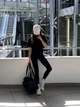 Женская укороченная футболка TOP свободного кроя для любых активностей Oversize S Черная (TH010000S) - изображение 6
