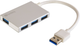 Hub USB Sandberg USB 3.0 Pocket Hub 4-portowy Silver (5705730133886) - obraz 1