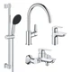 Набор смесителей для ванной комнаты и кухни Grohe QuickFix Start Edge UA202501SK - изображение 1